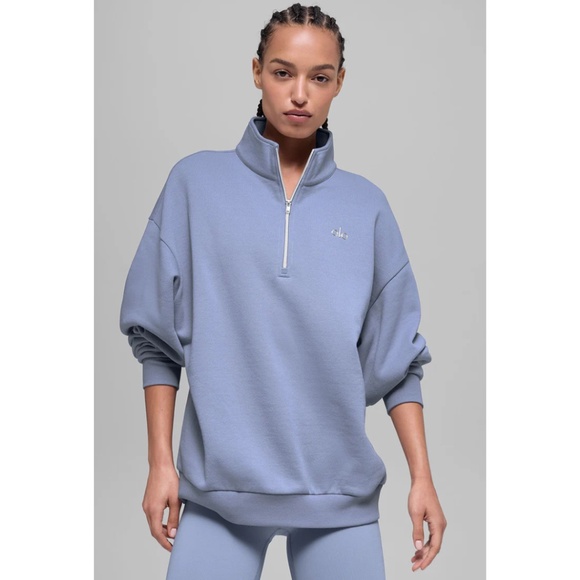 Brand New Accolade 1/4 Zip Pullover Winter Frost Large - Picture 2 of 9